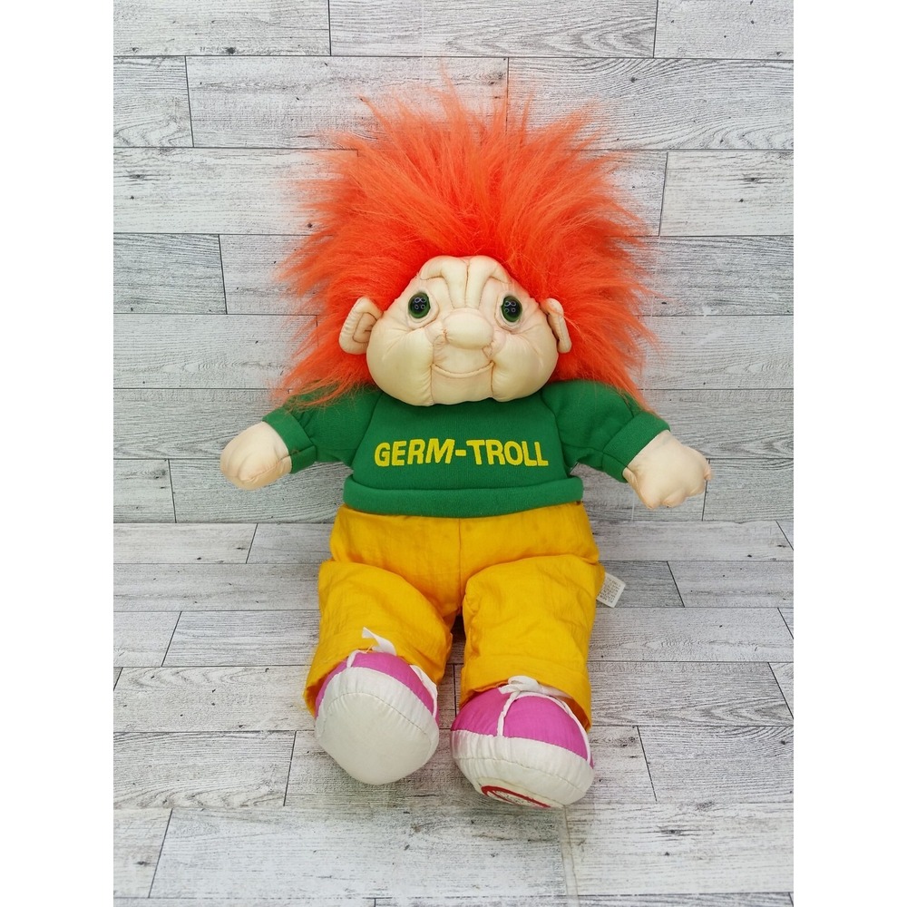 1993 International Silver Co. Germ-Troll Plush Toy Stuffed Doll Germ Troll